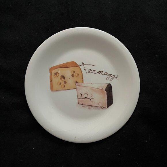 4 – Italian Ceramica Cuore “Formaggi” (“Cheese”) Ceramic Salad/Bread Plates - Picture 2 of 6
